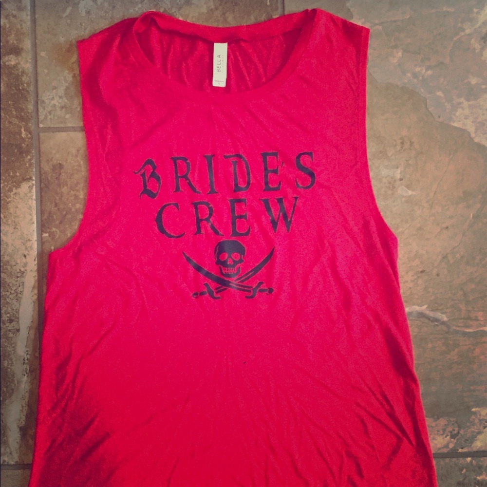 Pirate 🏴‍☠️ BRIDES CREW like new tank top!